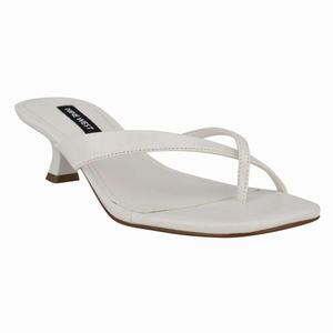 Nine West Marigol Thong Sandalen Met Hak Wit Nederland | BJP-023567